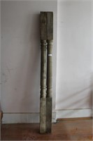 2 RUGGED WOODEN POSTS 7'3"