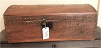 Primitive 19th Century dome top trunk with