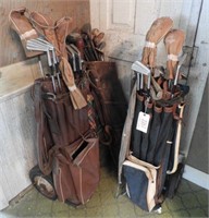 (4) Sets of vintage golf clubs