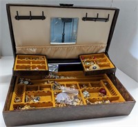 Jewelry Box With Assorted Avon Jewelery