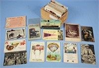 Collection of Postcards Many WWII w/ Box