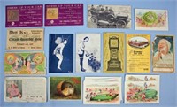 Group C. 1910 Advertising Trade Cards