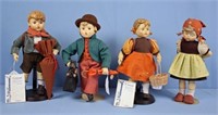 Four Danbury Mint Hummel Dolls