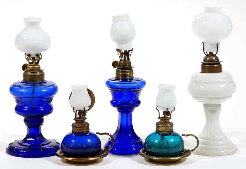 Miniature colored night lamps