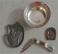 4 Misc small metal collectibles