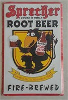 SST embossed Sprecher Root Beer sign