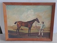 Molly Longlegs With A  Jockey painting