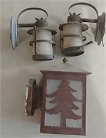 3 Outdoor lamps
