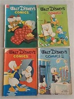 4- 10 cent Walt Disney comic books