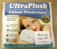 Ultra Plush 20x30" Zippered Pillow Protector 2-Pk