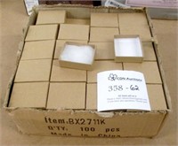 Case of 100pc Cardboard Jewelry Boxes