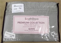 SouthShore 4-Piece Queen Lace Sheet Set