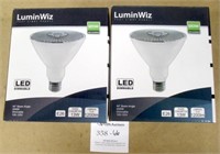 2 LuminWiz LED Dimmable Flood Lights