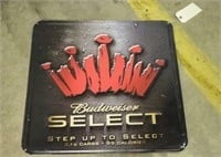 Budweiser Select Sign, Approx 24"x24"