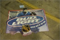 Bud Light NHL Sign, Approx 37"x29"