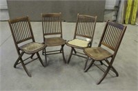 (4) Vintage Folding Chairs