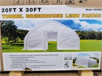 20'x30' Tunnel Greenhouse Leno Fabric