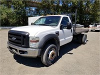 2008 Ford F-550 S/A Flat Bed Truck