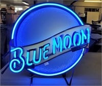 "BLUE MOON" NEON SIGN