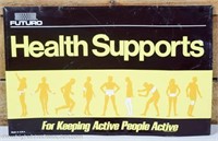 Vintage Futuro Heath Supports Metal Sign