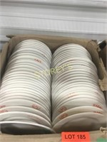 Branded 8" White Side Plates x 56