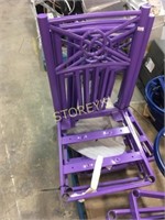 Purple Metal Chair Frames x 11