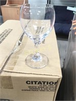 Dozen New Libbey 11oz White Wine Glasses