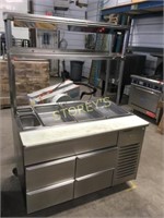 4' Refrigerated Sandwich Table w/ 4 Drawers