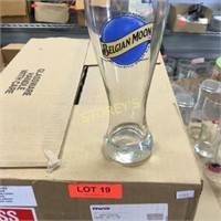 Dozen Like New Belgium Moon Beer Glasses