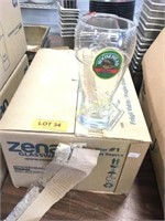 Dozen Moose Head Lager Beer Glasses