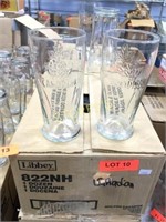 Dozen 20oz Molson Canadian Beer Glasses