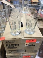 20oz Molson Canadian Beer Glasses x 18