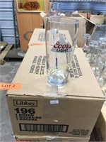 Dozen 20oz Coors Light Beer Glasses - NEW
