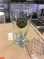Dozen Moose Head Lager Beer Glasses
