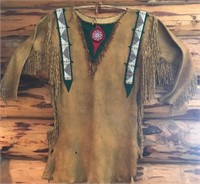 Antique Beaded Native American Buckskin Dress