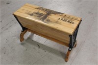 Grain Drill End Bench w/Custom Pencil Drawing