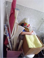 TOWELS, CURTAIN RODS, SHADES, HOUSEHOLD CLEANERS