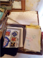 LACE & OTHER TABLE LINENS, NEEDLEPOINT NAPKINS