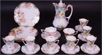 13 pieces of matching RS Prussia china: