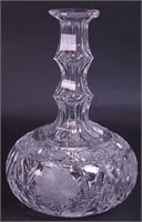 American Brilliant cut glass decanter, 9" high,