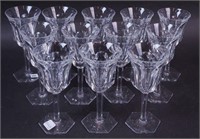 12 crystal goblets, Compiegne