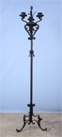 Wrought Iron Three Candle Stand Circa 1900
