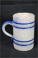 Salt Glazed Mug w/ Blue Stripe