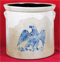 Eagle & Shield Decorated Crock