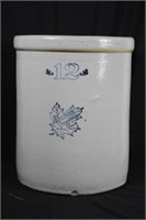 No. 12 Salt Western Stoneware Glazed Storage Crock