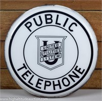 United Utilities System Public Telephone Sign