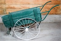 Primitive Horse Drawn Green Utility Cart