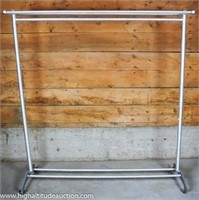 Vintage Art Deco Glaro Aluminum Mobile Coat Rack