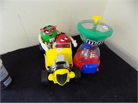 M&M Hotrod and Twirly Teeter Toter Dispensers