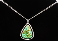 Jewelry Sterling Silver Turquoise Necklace